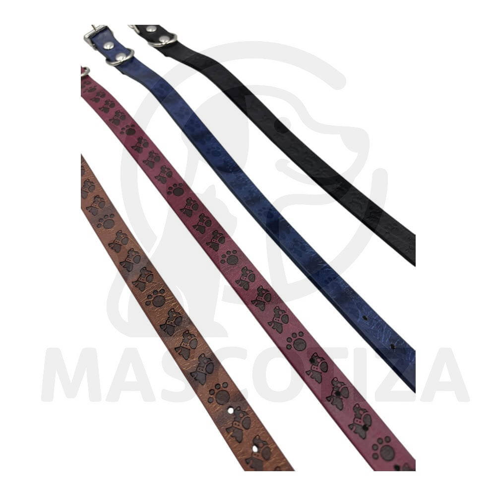 Collar de Perro con Estilo Patitas