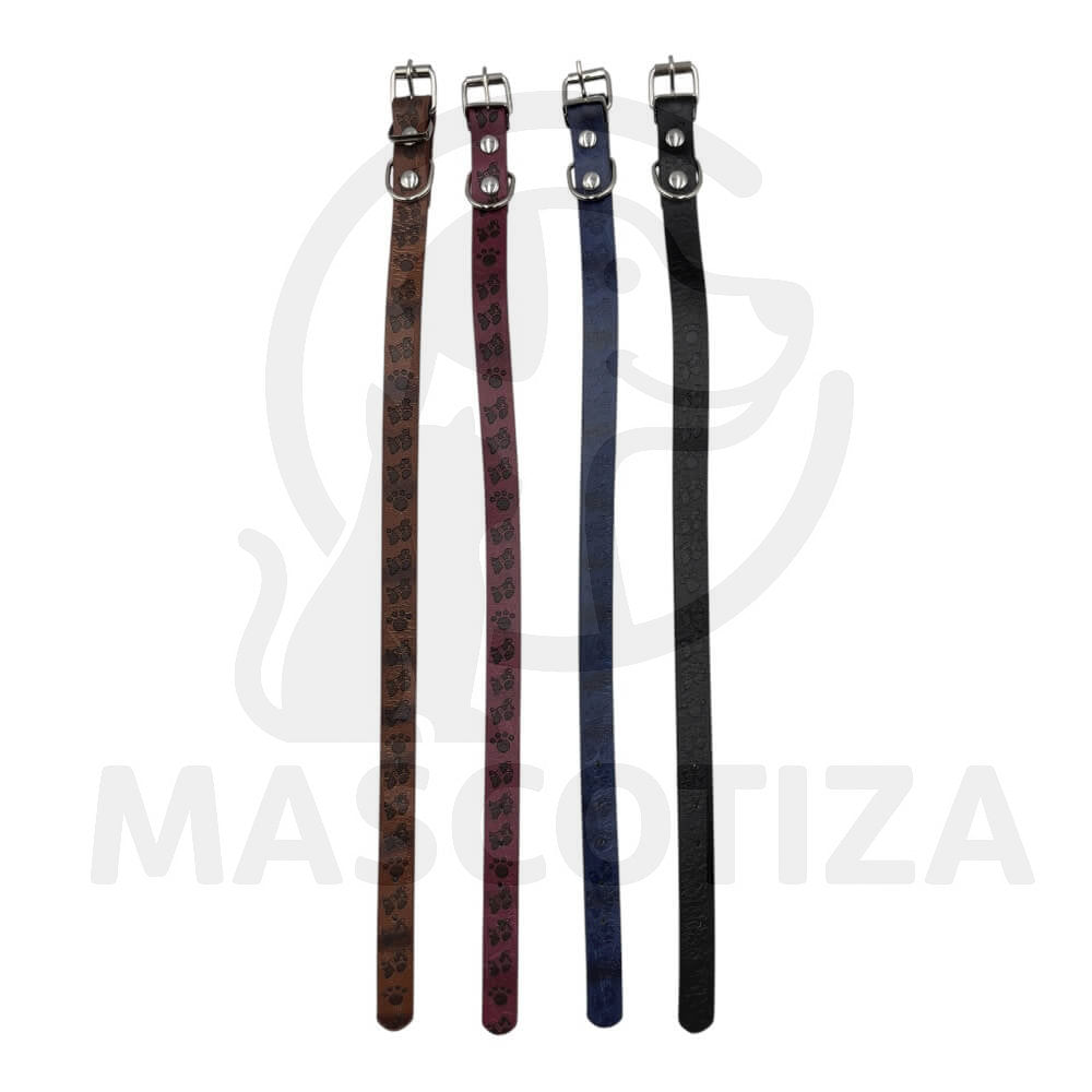 Collar de Perro con Estilo Patitas