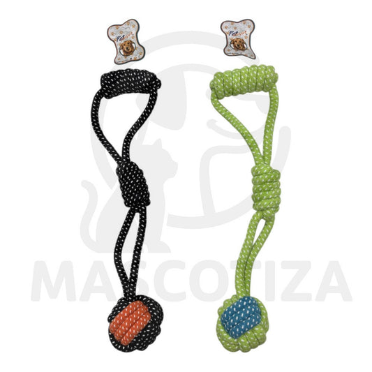 Juguete Pelota Soga con Manilla Grande