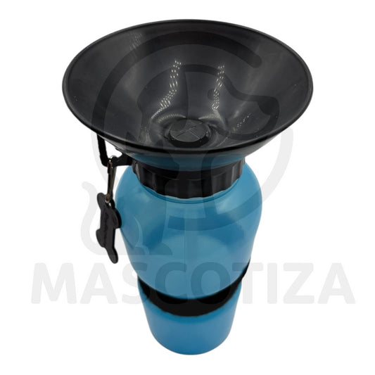 Botella de Agua con Plato para Mascotas