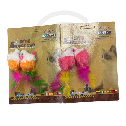 Set de 2 Ratoncitos Peludo