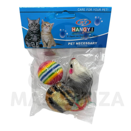 Set de 3 Juguetes para Gato