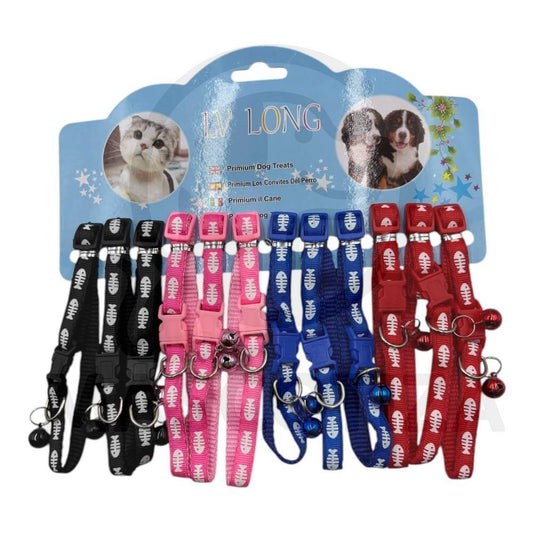 Set Collar de Tela con Peces