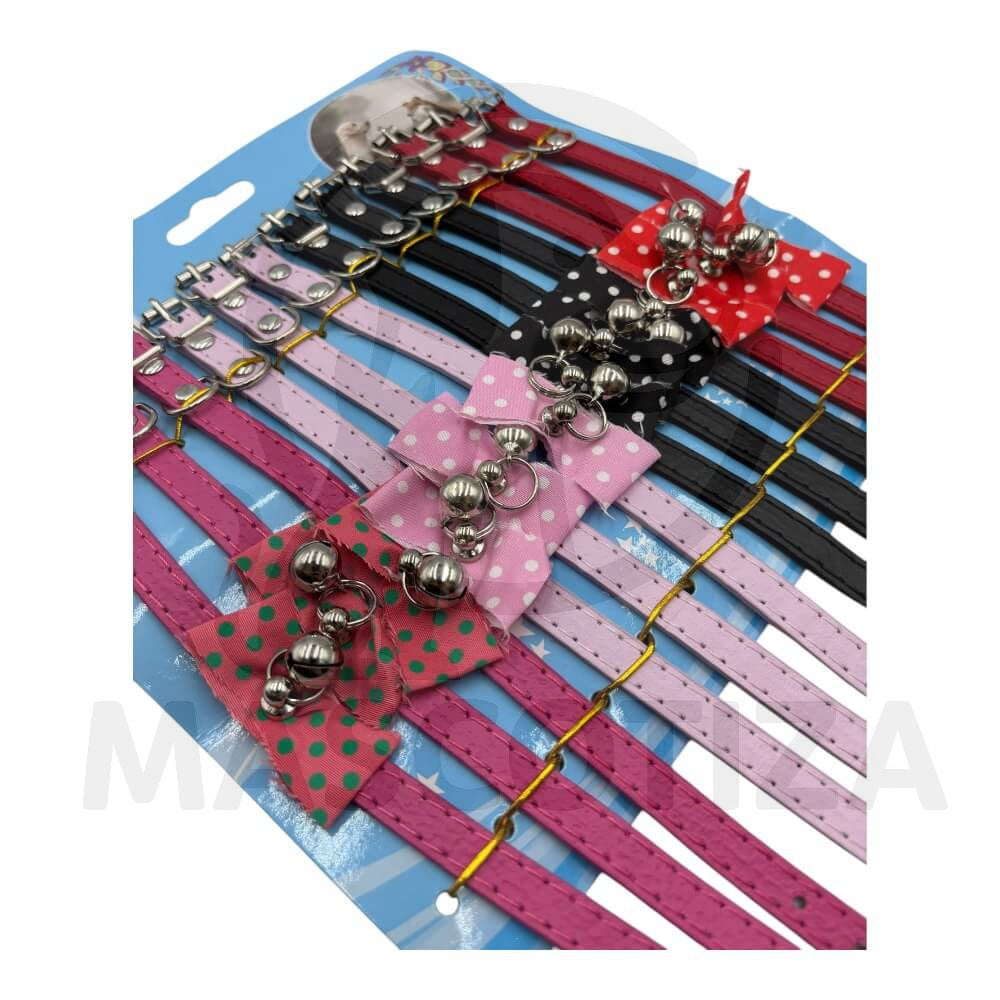 Set de Collar con Moños y Lunares